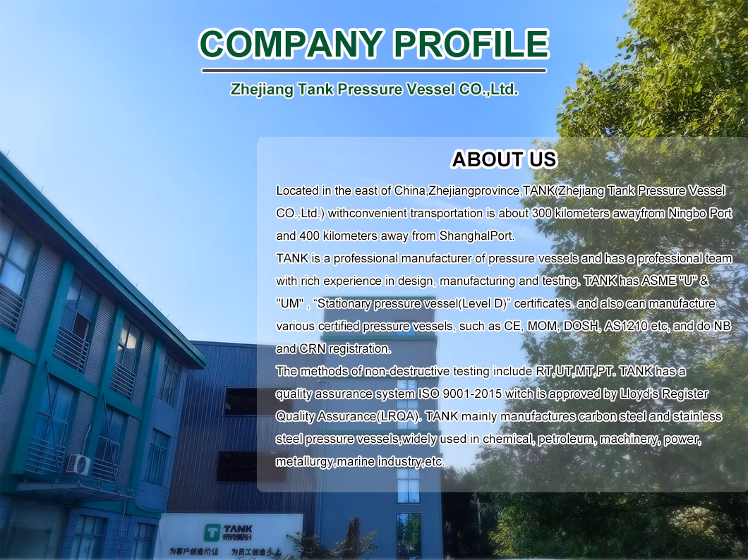 Separators with CE Certificate and ASME Um Stamp and Nb Registration