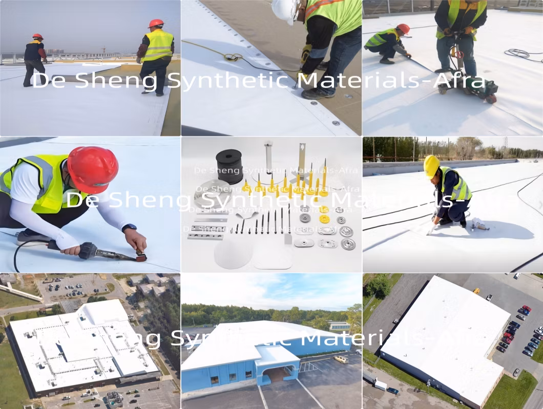 Fabric Fleece Backed Tpo Roofing Membrane CE Marking FM Approved